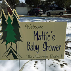 Sterling Themed Yard Sign For Baby Showers Or Parties Studio Signs Invitation Coordinate Theme Shower