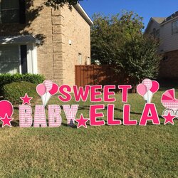 Outstanding Baby Shower Yard Signs Encrypted Com Images