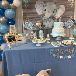 Exceptional Elephant Themed Baby Shower Video Boy Centerpieces Themes