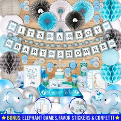 Swell Elephant Baby Shower Theme Boy Deals Store Save Gob
