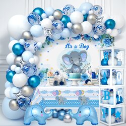 The Highest Quality Elephant Boy Baby Shower Decorations