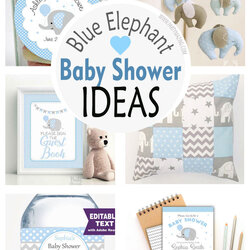 Spiffing Pink Elephant Baby Shower Online Offers Save Gob Blue Boy Ideas