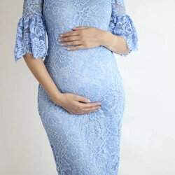 Maternity Shower Baby Blue Dress
