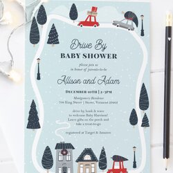 Superb Winter Baby Shower Invitation Theme Editable