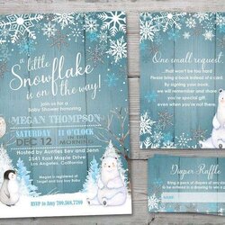 Winter Baby Shower Ideas Themes With Invitations And Decorations Invitation