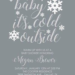 Sublime Perfect Winter Baby Shower Invitation How It Works