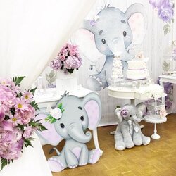 Preeminent Elephant Baby Shower Ideas Little Peanut Is On The Way Springtime Cutout Decoration