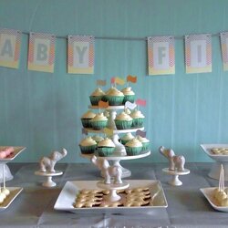 Wonderful Elephant Baby Shower Ideas Blue Gray