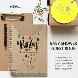 Very Good Baby Shower Guest Book Presents