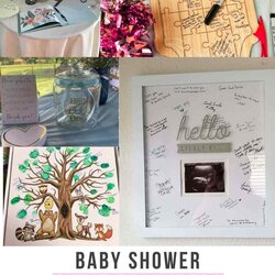 Swell Creative Baby Shower Guest Book Ideas In