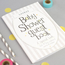 Sterling Baby Shower Soft Cover Guest Book By Tandem Green Books Write Board Gift Keepsake Sweet Choose