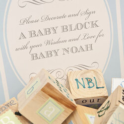 Supreme Alternative Baby Shower Guest Book Ideas Grapevine Blocks