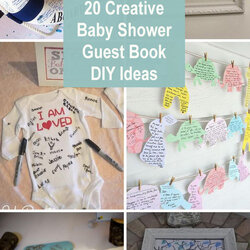 Wizard Creative Baby Shower Guest Book Ideas Printable