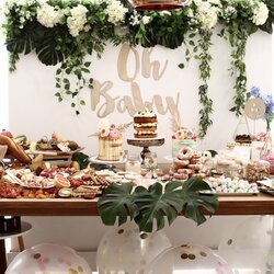 Sublime This Is The Most Beautiful Baby Shower Party Table Display That Could Organize Showers Incredibly