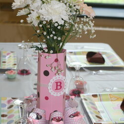 The Highest Quality Baby Shower Fit For Princess Table Centerpieces Close Polka