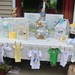 Capital Baby Shower Gift Table Decorations Habitation Margin