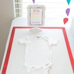 Great Baby Shower Crafts Decorate For Mom To Markers Fabric Craft Decorating Station Board Rainbow Decorated
