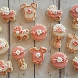 Spiffing Rose Gold Mini Baby Shower Cookies Cakes And Availability Check
