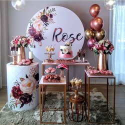 Sublime Best Baby Shower Ideas With You Page Of Rose Gold Fiestas Backdrops