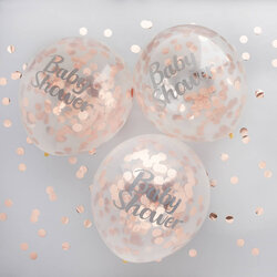 Wizard Baby Shower Rose Gold Confetti Balloons By Showers Decorations Set Original