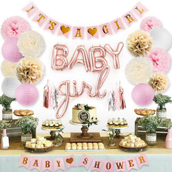 Rose Gold Baby Shower Decorations For Girl Sweet Company