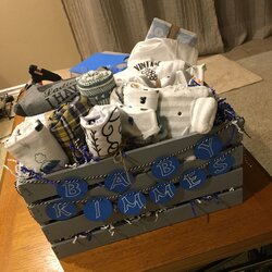 Fantastic Baby Shower Gift Basket Made Great Because The Crate Can Boy Baskets Boys Unique Gifts Used Babies
