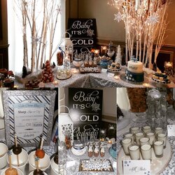 Matchless Baby Cold Outside Shower Dessert Table Ideas