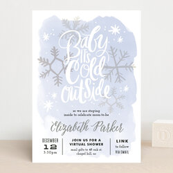The Highest Quality Baby Cold Outside Shower Invitations By And Ruth Minted Min