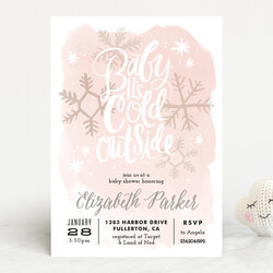 Baby Cold Outside Shower Invitations By And Ruth Minted