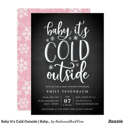 Peerless Baby Cold Outside Shower Invitation