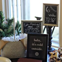 Baby Shower Theme Cold Outside Life Decorations Its Rustic Print