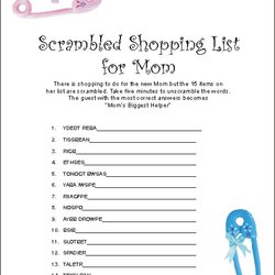 All About Everything Baby Shower Games Printable Game Program Fun Showers Party Gifts Girl Decorations