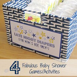 Terrific Games For Baby Showers Best Decoration Shower Game Diaper Diapers Activities Four Fabulous Fun Boy