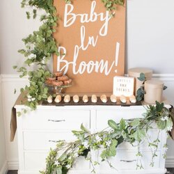 Capital Lovely Spring Baby Shower Themes Decor Ideas Floral Neutral Backdrop Around Inspirations