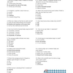 Baby Shower Quiz Questions And Answers Free Printable Trivia Answer Sheet