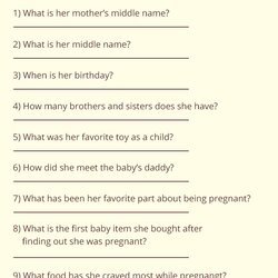 Peerless Baby Shower Questions For Mom Dylan Veal