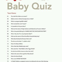 Smashing Baby Quiz Sailor Boy Party Babies And Shower Game Games Questions Fun Team Answers Trivia Question