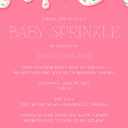 Worthy Baby Shower Invitation Wording Ideas Sprinkle