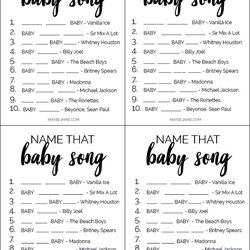 Exceptional Baby Shower Game Ideas Free Maybe Jamie Games Songs Fun Per Four
