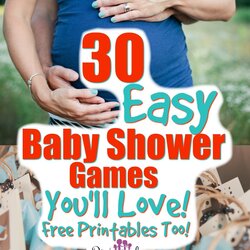 Preeminent Easy Baby Shower Games With Printable
