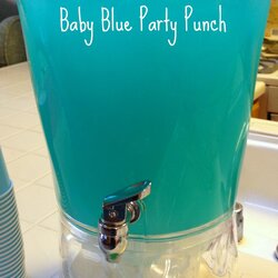 Spiffing Blue Punch For Baby Shower Day Pretty Pink