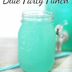 Pink Punch Blue Easy Baby Shower Recipes This Tiffany Party Drink Drinks Delicious Sherbet Alcoholic Non
