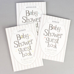 Splendid Baby Shower Soft Cover Guest Book By Tandem Green Original