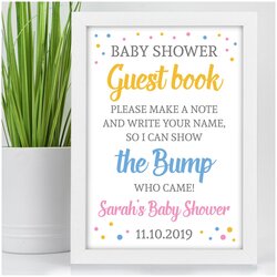 Terrific Baby Shower Guest Book Sign