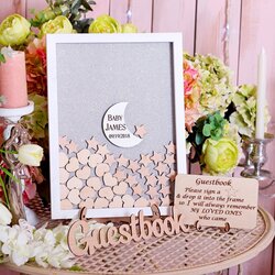 High Quality Baby Shower Guest Book Alternative Moon And Stars Twinkle