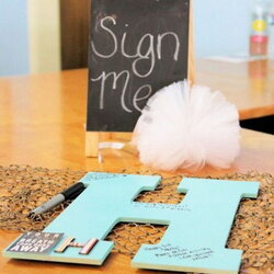 Creative Baby Shower Guest Book Ideas Boy Birthday Party First Boys Sign Letter Idea Stop Initial Parties