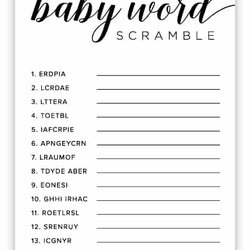Fine Free Printable Baby Shower Games Volume Instant Download Gender Reveal Scramble Word Party Game Easy Boy