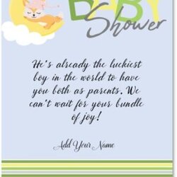 Capital Free Personalized Baby Shower Card Message Generator