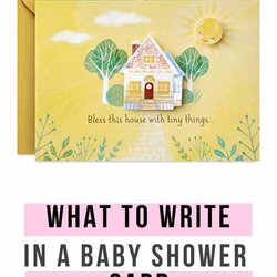 Fine What To Write On Baby Shower Card Inspiring Ideas In