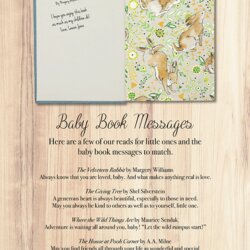 Baby Shower Book Message